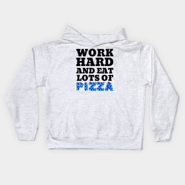 Pizza Food Weekend Design Kids Hoodie by Lin Watchorn 